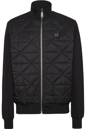 Philipp Plein Gefütterte Jacke mit Logo-Schild