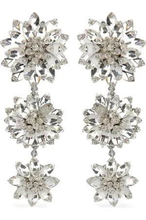 Oscar de la Renta Triple Flower Hängeohrringe