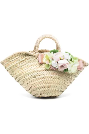 COLORICHIARI Handtasche mit Blumenapplikation