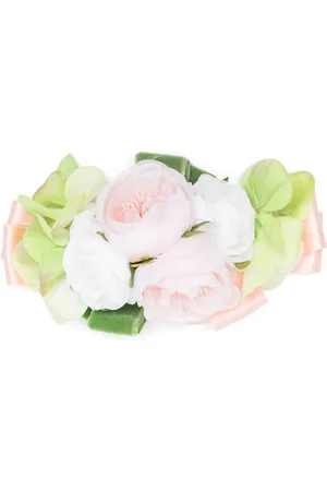 COLORICHIARI Haarspange mit Blumen-Applikation