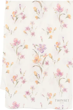 Twin-Set Schal mit Blumen-Print