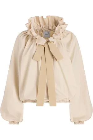 Patou Iconic Popeline-Top mit Kordelzug