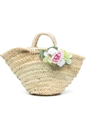 COLORICHIARI Handtasche mit Blumenapplikation
