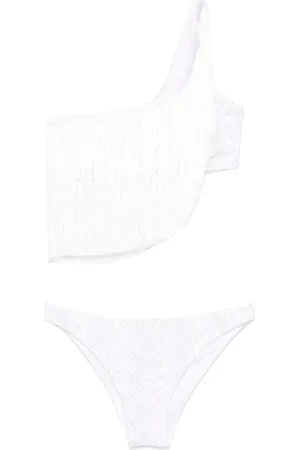 Missoni One-Shoulder-Bikini mit Fransen