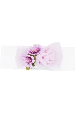 COLORICHIARI Stirnband mit Blumenapplikation