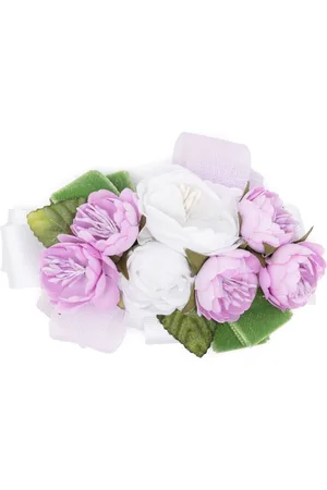 COLORICHIARI Haarspange mit Blumen-Applikation