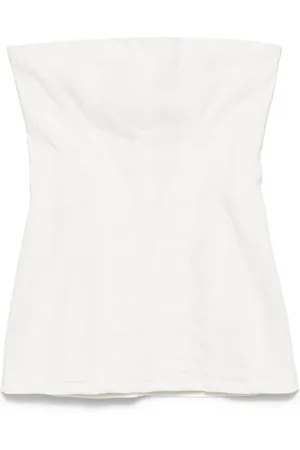 Monot Schulterfreies Jeans-Minikleid