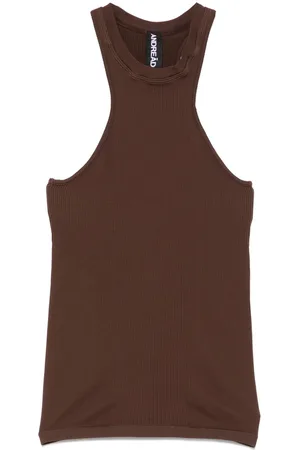ANDREADAMO Geripptes Jersey-Tanktop