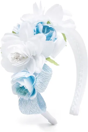 COLORICHIARI Stirnband mit Blumenapplikation
