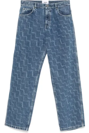 BONSAI Jeans mit Zickzackmuster
