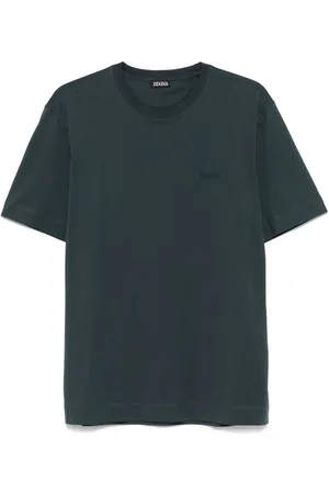 Ermenegildo Zegna T-Shirt mit Logo-Stickerei