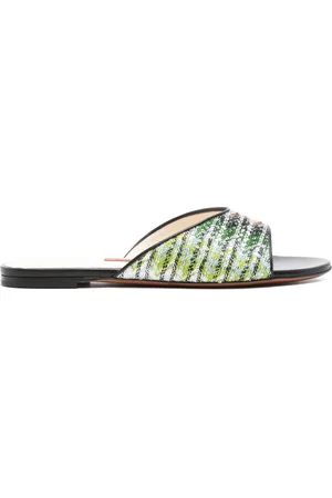 Missoni Flache Sandalen mit Farbverlauf