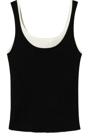 Twin-Set Schmales Strickoberteil mit Trompe-l