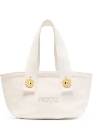 Patou Kleine Tote Bag im Trapezdesign mit Logo-Stickerei