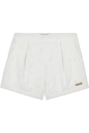 Moschino Shorts mit Lochstickerei