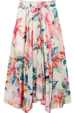 Twin-Set Rock mit Blumen-Print
