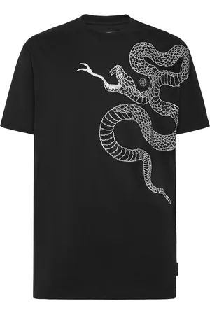 Philipp Plein Schlangenverziertes T-Shirt