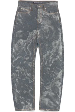 Alexander Wang Tief sitzende Jeans mit gebogenem Einsatz