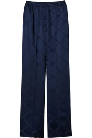 Twin-Set Palazzohose aus Oval T-Jacquard