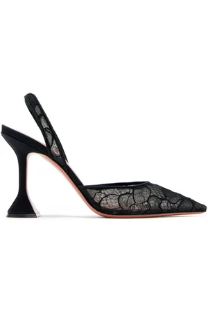 Amina Muaddi Holli Lace Pumps 95mm