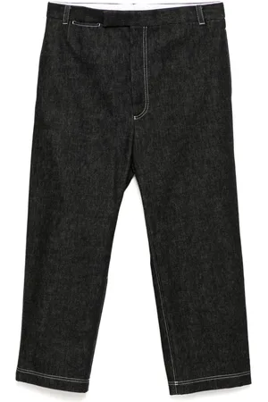 Thom Browne Unconstructed Jeans mit Kontrastnähten