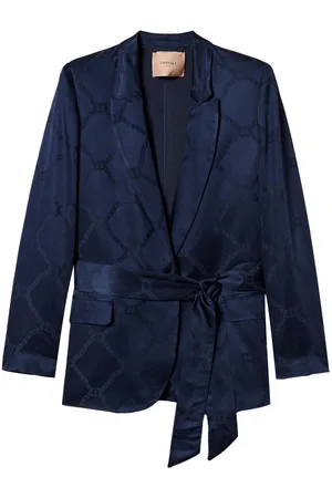 Twin-Set Sakko mit Logo-Jacquard