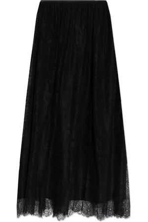 ULLA JOHNSON Midirock mit Spitzendetail