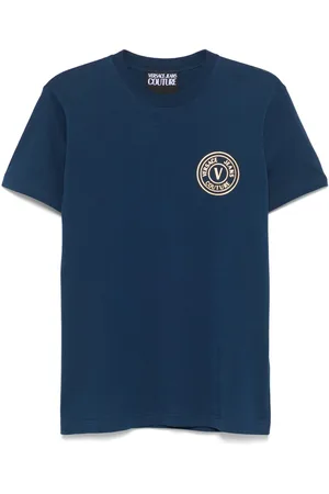 VERSACE T-Shirt mit V-Emblem