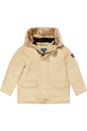 Ralph Lauren Jacke mit Faux Fur-Besatz