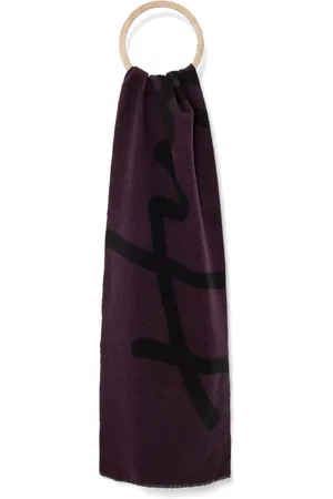 HUGO BOSS Schal mit Intarsien-Logo