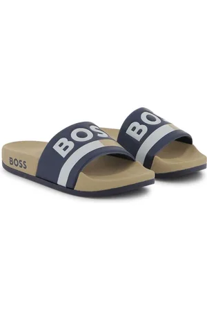 HUGO BOSS Pantoletten mit Logo-Print