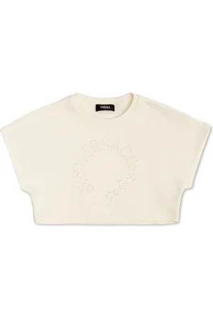 VERSACE T-Shirt mit Logo-Stickerei