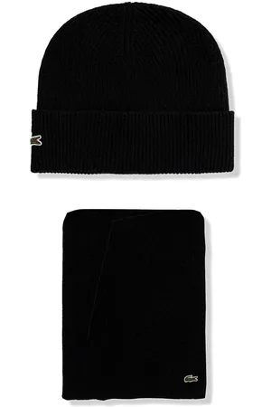 Lacoste Beanie mit Logo-Applikation (2er-Set)
