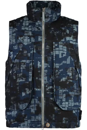 Stone Island Daunenweste mit Camouflage-Print