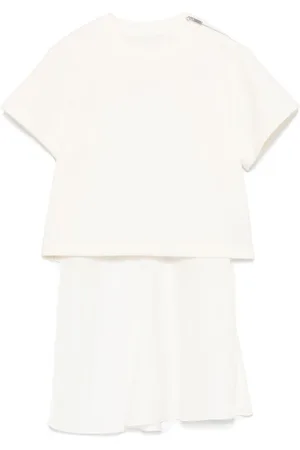 SACAI T-Shirt mit Kontrasteinsätzen