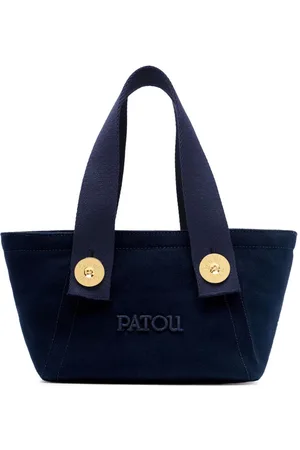 Patou Kleine Tote Bag im Trapezdesign mit Logo-Stickerei
