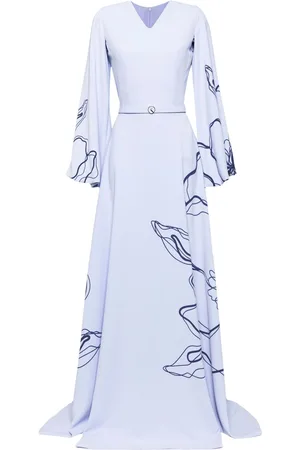 Saiid Kobeisy Kaftan mit Blumen-Print