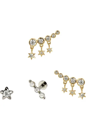 Lark & Berry 14kt The Ethereal Serenity Goldohrringe mit Diamanten