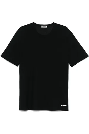 Jil Sander T-Shirt aus Baumwollkrepp