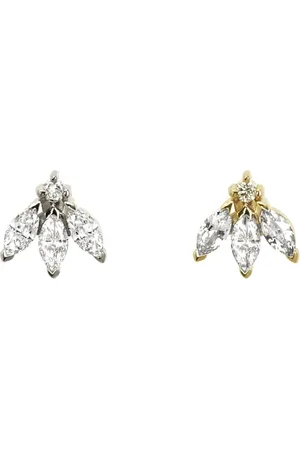 Lark & Berry 14kt The English Rose Goldohrringe mit Diamanten