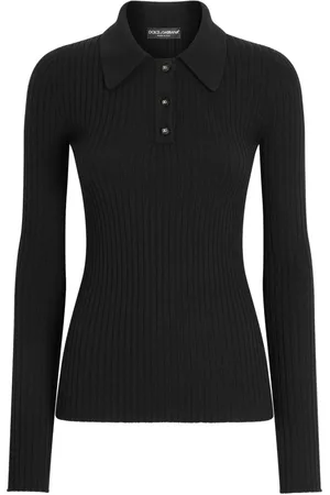 Dolce & Gabbana Poloshirt aus geripptem Strick