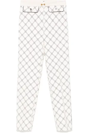 Elisabetta Franchi Krepphose mit Rauten-Print
