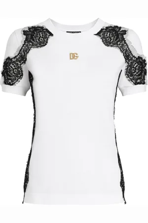 Dolce & Gabbana T-Shirt mit Spitze