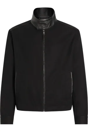 Dolce & Gabbana Bomberjacke mit Lederbesatz