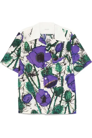WALES BONNER Hemd mit Blumen-Print