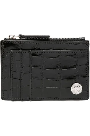 VERSACE Kartenetui mit Kroko-Optik