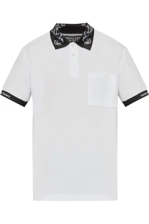 VERSACE Poloshirt mit Barocco-Print