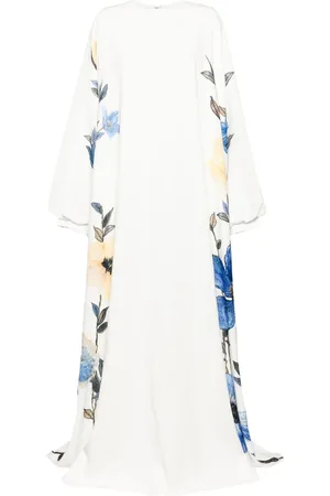Saiid Kobeisy Kaftan mit Blumen-Print