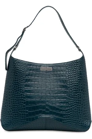 Balenciaga 2005 Schultertasche mit Kroko-Effekt