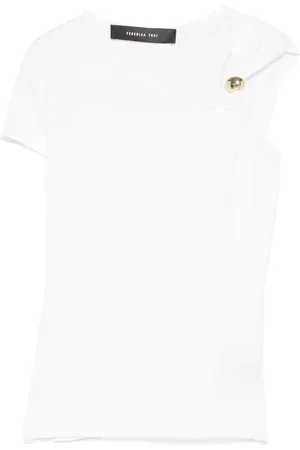 FEDERICA TOSI T-Shirt mit Schmuckdetail